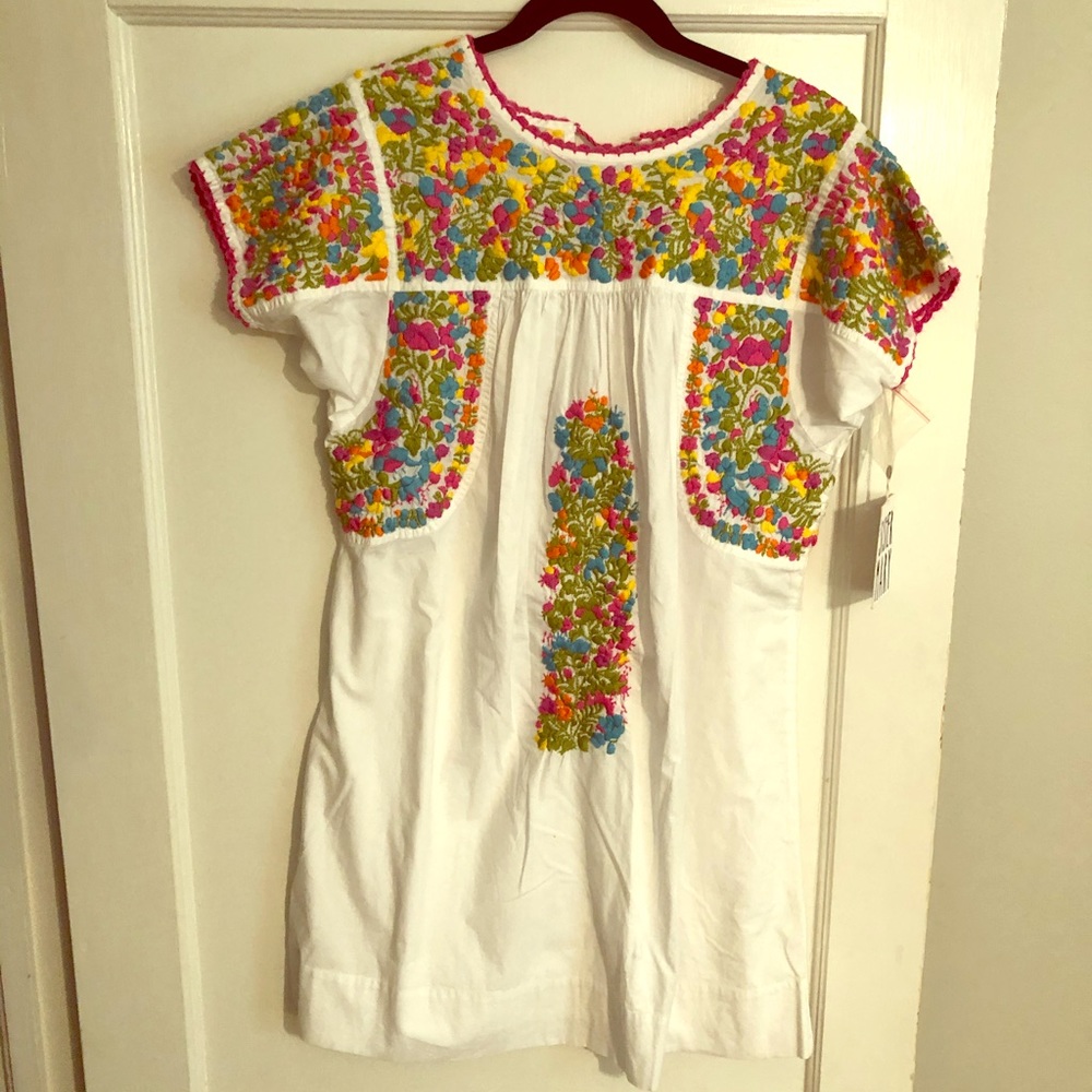 White Embroidered Dress